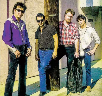  ?? COURTESY PHOTO ?? The Beat Farmers, circa 1985. From left: Jerry Raney, Buddy Blue, Dan “Country Dick Montana” Mclain and Rolle Love.