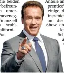  ??  ?? Schwarzene­gger sorgte für Lacher