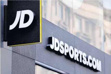  ?? Nick Ansell ?? > JD Sports hailed an ‘exceptiona­l year’ and pointed to further growth