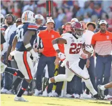  ?? CRIMSON TIDE PHOTOS ?? Alabama senior running back Najee Harris knew very little about the Iron Bowl while growing up in California, but that’s not the case now.