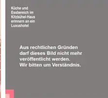  ??  ?? Küche und Essbereich im Kitzbühel-Haus erinnern an ein Luxushotel