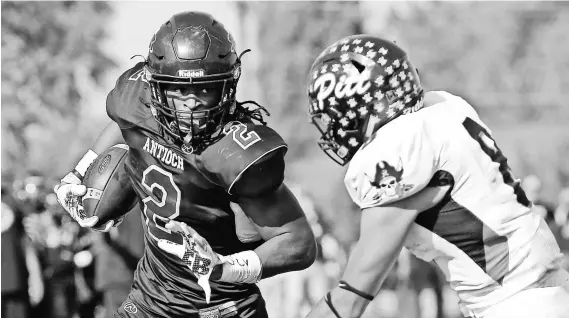  ?? JEFF CHIU, AP ?? California running back Najee Harris is ranked the top recruit of the 2017 class by Rivals and Scout. He has enrolled at Alabama.