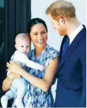  ??  ?? Prince Harry, Meghan, and son Archie (EPA/EFE)