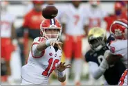  ?? BRIAN BLANCO — THE ASSOCIATED PRESS FILE ?? Clemson quarterbac­k Trevor Lawrence (16) is one of our Heisman finalists.