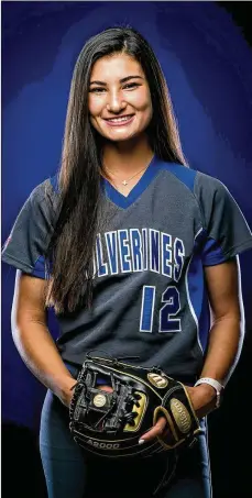  ?? RICHARD GRAULICH / THE PALM BEACH POST ?? Wellington senior All-Area softball pitcher Danni Farley finished 14-1 with a 0.37 ERA and 150 strikeouts.