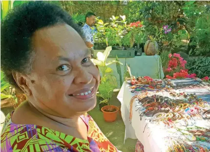  ?? Photo: Nicolette Chambers ?? Sereana Tuisau Qoro at the First Landing Resort Fiji in Vuda, Lautoka during the Vuda Beach Market on July 25, 2020.