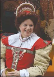  ?? The Sentinel-Record/Tanner Newton ?? MEET THE QUEEN: Margaret Riviera portrays Queen Elizabeth I during Arts & The Park in April at Hill Wheatley Plaza.