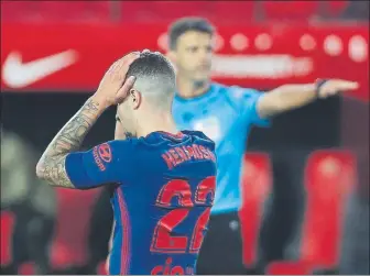  ?? FOTO: AP ?? El Atlético de Madrid, molesto por cómo se perdió en Sevilla, pero aún no ha tirado Laliga