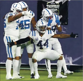  ?? FREDERICK BREEDON — GETTY IMAGES ?? The Colts, winners of three of their last four games, take a 6-3 record into today’s home game against the 7-2 Packers.