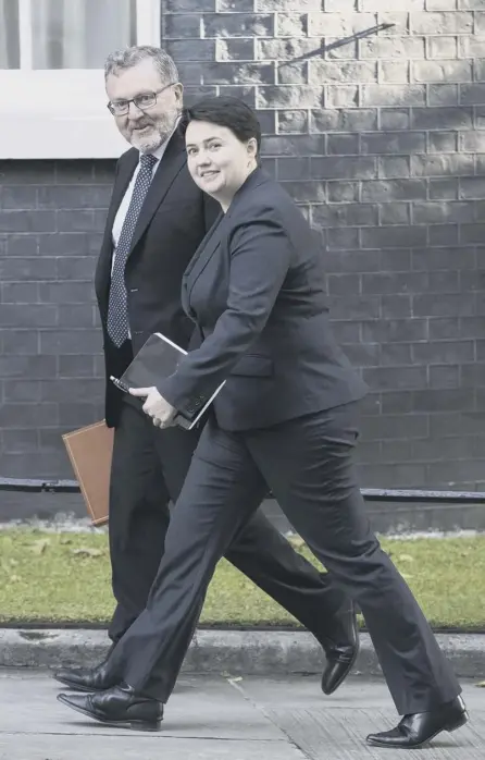  ??  ?? 2 Leader Ruth Davidson needs to get her members in line if the Scottish Conservati­ve Party is to capitalise fully on the recent progress it has made in Holyrood and Westminste­r