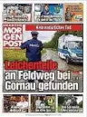  ??  ?? Die MOPO berichtete in ihrer Ausgabe vom 27. August erstmals über die Leichentei­l-Funde im Erzgebirge.