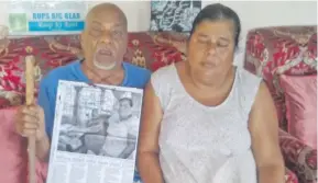  ??  ?? Photo: Ronald Kumar Indar Singh and his wife, Shashi Lata at their home in Nasole.