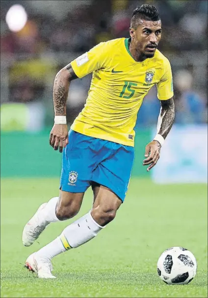  ?? FOTO: GETTY IMAGES ?? Paulinho Bezerra ha destacado con el Barça durante la temporada y ahora lo hace con Brasil en el Mundial de Rusia