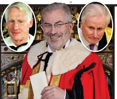  ??  ?? Mandarins: Lords Butler (left), Kerslake and Kerr voted against the Government