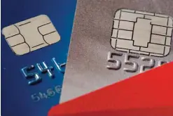  ?? —AP ?? Credit cards in Philadelph­ia. The Federal Reserve releases its February report on consumer borrowing.