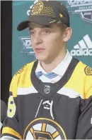  ?? HERALD FILE PHOTO ?? FORWARD THINKING: The Bruins aren’t sure of their plans this season for Jakub Lauko, the third-round pick in June’s draft.