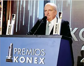  ??  ?? GALARDÓN. Pagani recibió el 13 de noviembre el Konex de Brillante. El presidente de la fundación que lo premió destacó que ningún condecorad­o estaba en los cuadernos.