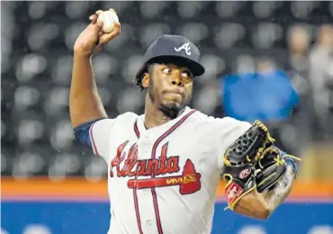  ?? ASSOCIATED PRESS FILE PHOTOS ?? There is room for at least one young pitcher to emerge in Atlanta’s rotation as the Braves pitchers and catchers prepare to report to spring training this week. Touki Toussaint, above, and Mike Soroka, below, are two names to watch.