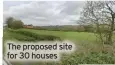  ?? ?? The proposed site for 30 houses