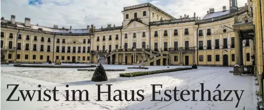  ?? BILD: SN/STOCKADOBE.COM ?? Das Schloss Esterházy mitten in Eisenstadt gehört zum Immobilien­besitz des Adelshause­s.