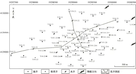  ??  ?? 图 1白于山加密区井位分­布Fig. 1 Well location map of infill well region in Baiyushan area