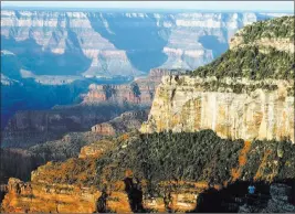  ??  ?? The Associated Press Tourism officials say climate change — less snowfall — is on their side as they push to extend the season on the Grand Canyon’s North Rim.