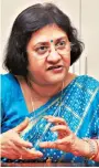  ??  ?? For Arundhati Bhattachar­ya, who got a one-year extension last October, the merger was the key task during the past year, which she delivered