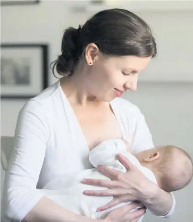  ??  ?? Guidance There are numerous live constituen­ts in breastmilk that help to boost a baby’s immune system