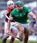  ?? ?? FINELY BALANCED: Cork’s Patrick Horgan and Sean Finn of Limerick