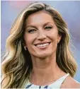  ?? Foto: dpa ?? Das brasiliani­sche Model Gisele Bünd chen hat zu ihrem 38. Geburtstag den falschen Kuchen bekommen.