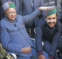  ?? HT FILE ?? Vikramadit­ya made his assembly debut from Shimla Rural — a seat his father Virbhadra Singh vacated for him.