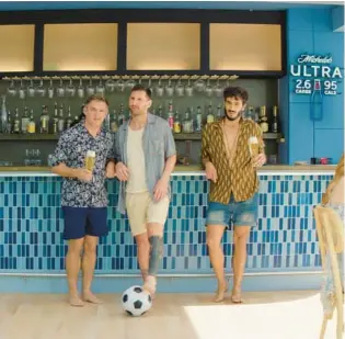  ?? MICHELOB ULTRA ?? The new 60-second Super Bowl 2024 ad for Michelob ULTRA beer starts with Inter Miami’s Lionel Messi but later adds other stars.