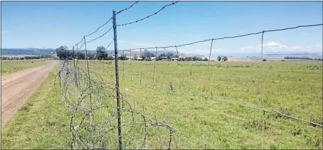  ?? PHOTOS: LINDILE SIFILE ?? Deemster Farm in Ficksburg where the project was supposed to have run from.