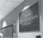  ?? DETROIT METRO AIRPORT ?? The “DTW Destinatio­n Pass” allows non- flying guests in the Detroit Metro Airport.