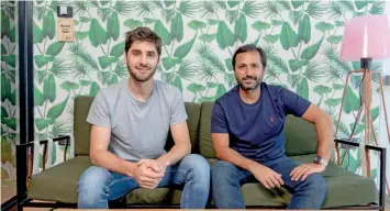  ??  ?? Mateo Cavasotto y Andrés Arslanian se conocieron cuando trabajaban en Quasar Ventures.