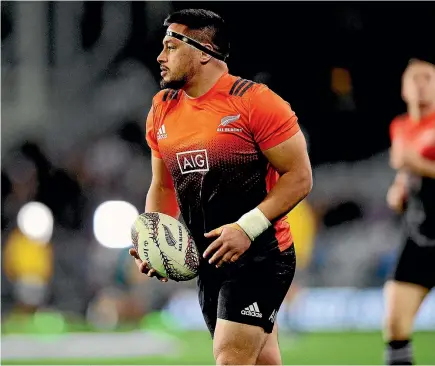  ?? PHOTOSPORT ?? All Blacks prop Kane Hames is set for the match of his life against the Springboks in Albany on Saturday night.