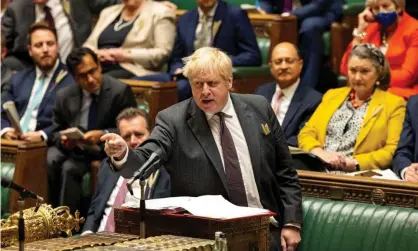  ?? Photograph: Roger Harris/UK Parliament/AFP/Getty ?? ‘Boris Johnson speaks about problems facing the country – social inequaliti­es and under-investment, for example – as if they are the legacy of some party other than his own.’