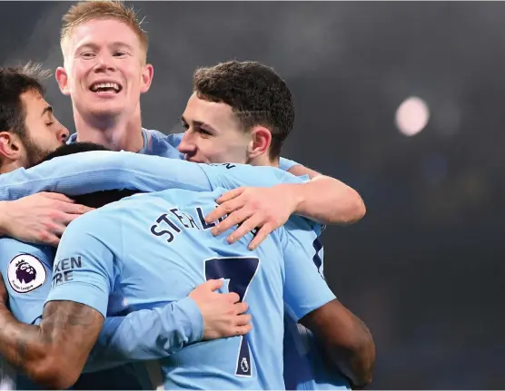  ?? Getty ?? It has all gone according to plan for Raheem Sterling, Phil Foden, Kevin de Bruyne, Bernardo Silva and their Man City teammates so far