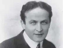  ??  ?? 0 Hungarian escape artist Harry Houdini’s last public performanc­e came on this day in 1926