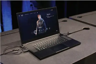  ??  ?? Razer’s new 17-inch gaming laptop is based on Intel’s 10th-gen Comet Lake H, which is just about to launch.