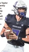  ?? NATE BILLINGS / FOR THE OKLAHOMAN ?? Bethany’s Taylor Heim recently received a scholarshi­p offer from OU football.