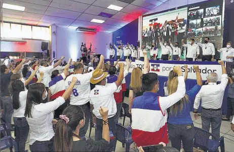  ??  ?? Asamblea. El partido ARENA realizó ayer su asamblea general donde confirmó a sus candidatos para los comicios 2021.