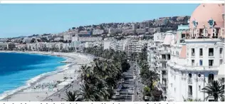  ??  ?? Das Luxushotel Negresco an der Promenade des Anglais wurde in der Nacht kurzerhand in ein Lazarett umfunktion­iert