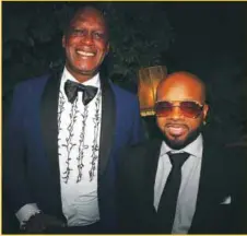  ??  ?? L - R: Founder and Chief Executive Officer, Megalectri­cs Ltd, Christophe­r Ubosi and award-winning Producer and Chief Executive Officer of So So Def Recordings, Jermaine Dupri