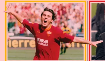  ?? ?? Uno scudetto e una Supercoppa in gialloross­o
Vincenzo Montella in maglia Roma: coi gialloross­i ha giocato dal 1999 al 2007 e poi nel 2008-09, vincendo lo scudetto 2000-01 e la Supercoppa Italiana 2001