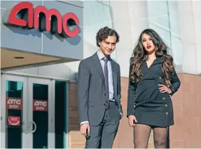  ?? CAITLIN O’HARA/NEW YORK TIMES ?? Jesus Gonzalez and his sister, Ruby Gonzalez, investors in AMC Entertainm­ent, outside an AMC movie theater in Glendale, Calif. Ruby Gonzalez has invested most of her retirement account in GameStop and AMC.