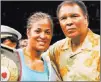  ?? Pablo Monsivais ?? The Associated Press Laila Ali poses with father Muhammad Ali after beating
Erin Toughill in a 2005 bout at the MCI Center in Washington, D.C.