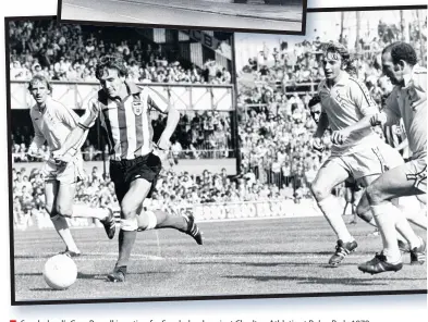  ??  ?? Sunderland’s Gary Rowell in action for Sunderland against Charlton Athletic at Roker Park, 1978