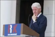  ?? CLIFF OWEN — THE ASSOCIATED PRESS ?? Former President Bill Clinton speaks Wednesday during the Celebratio­n of the Life of Robert F. Kennedy at Arlington National Cemetery in Arlington.