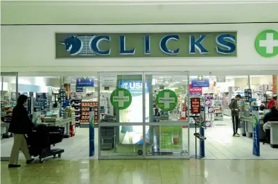  ??  ?? Clicks has more stores than Dis-Chem and trades well on their convenienc­e factor